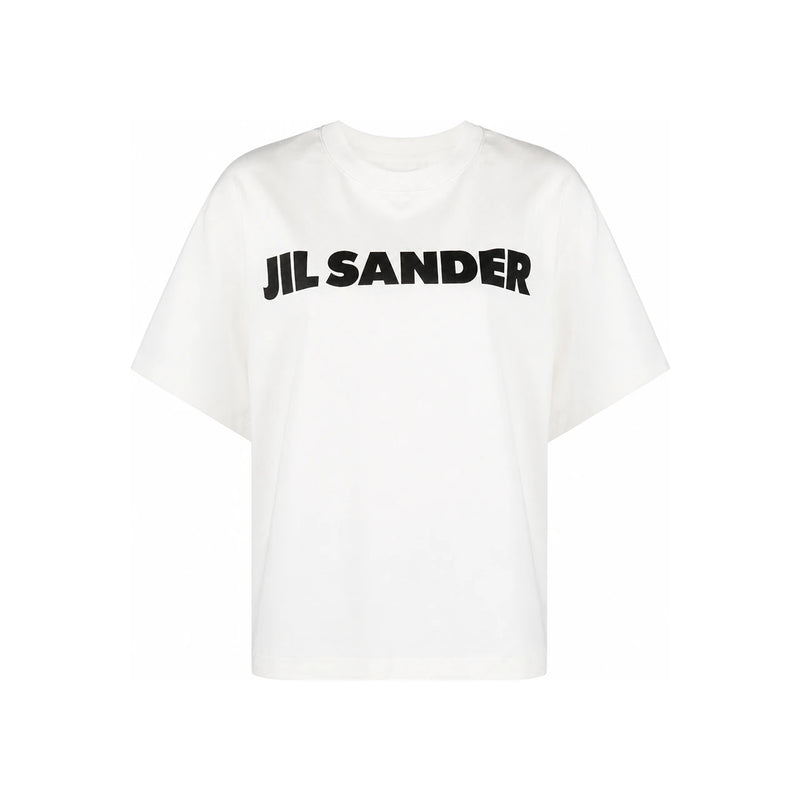 JIL SANDER Logo Short Sleeve T-Shirt White Women’s Cotton