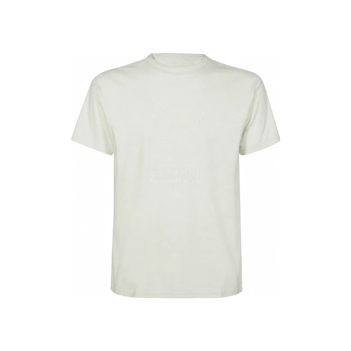 Maison Margiela Back Stitch Number Logo Short Sleeve T-Shirt White