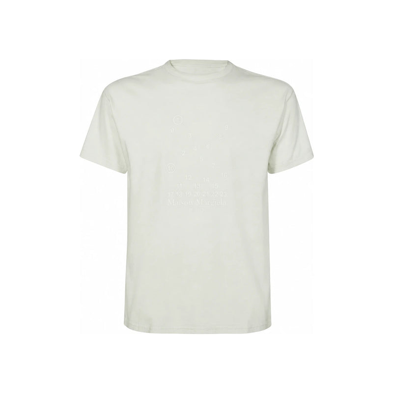 Maison Margiela Back Stitch Number Logo Short Sleeve T-Shirt White
