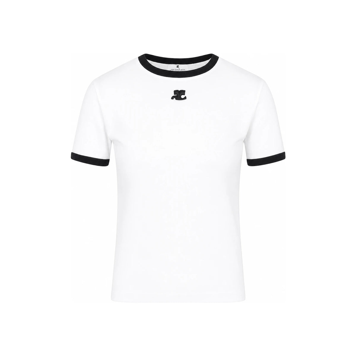 courreges Contrast Trim Re-Edition Women’s Short Sleeve T-Shirt