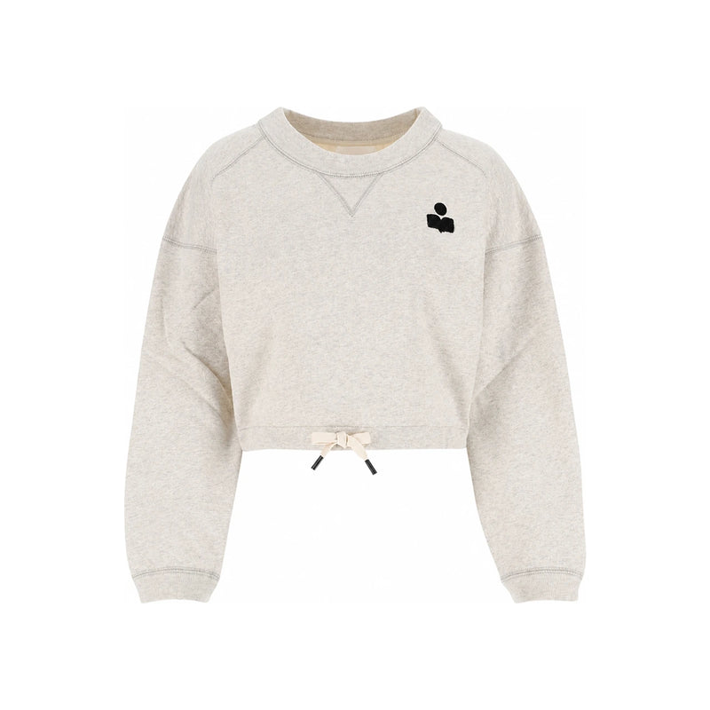 Isabel Marant Women’s Margo Sweatshirt Ecru Cotton Pullover SW0005FA A1M07E 23EC