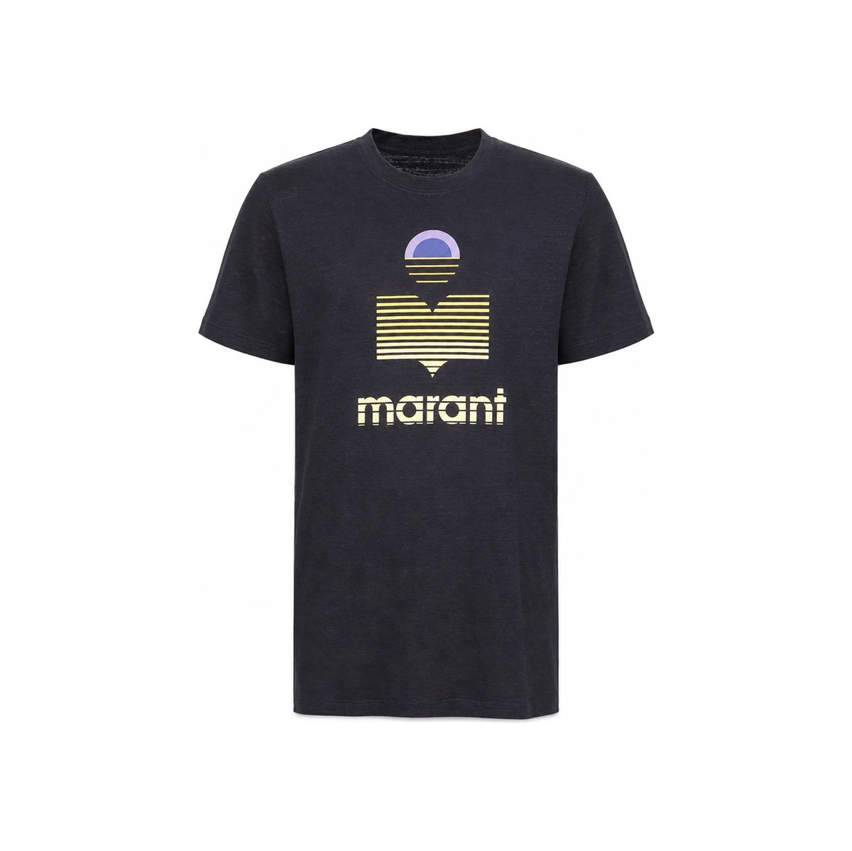 Isabel Marant Karman Men’s Short Sleeve T-Shirt Navy Cotton