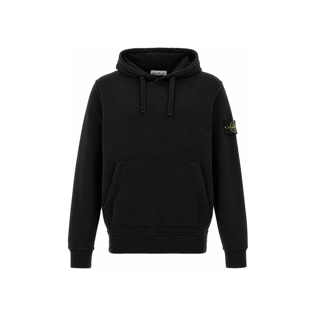 STONE ISLAND Black Hooded T-Shirt Unisex 811564151 A0029