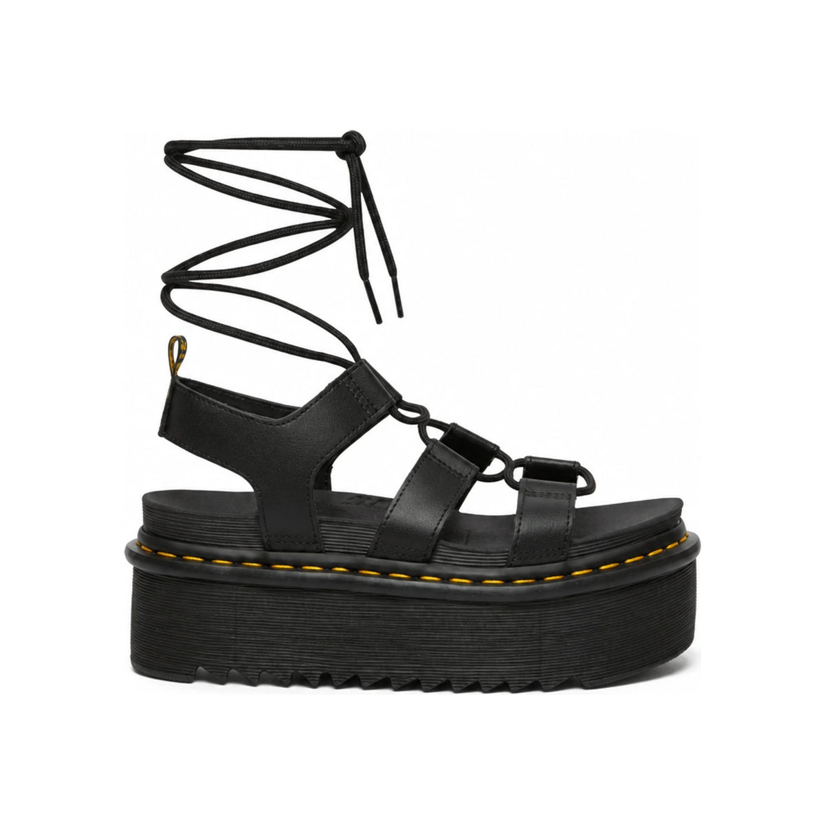 Dr.Martens Black Leather Platform Sandals 31538001 DOM
