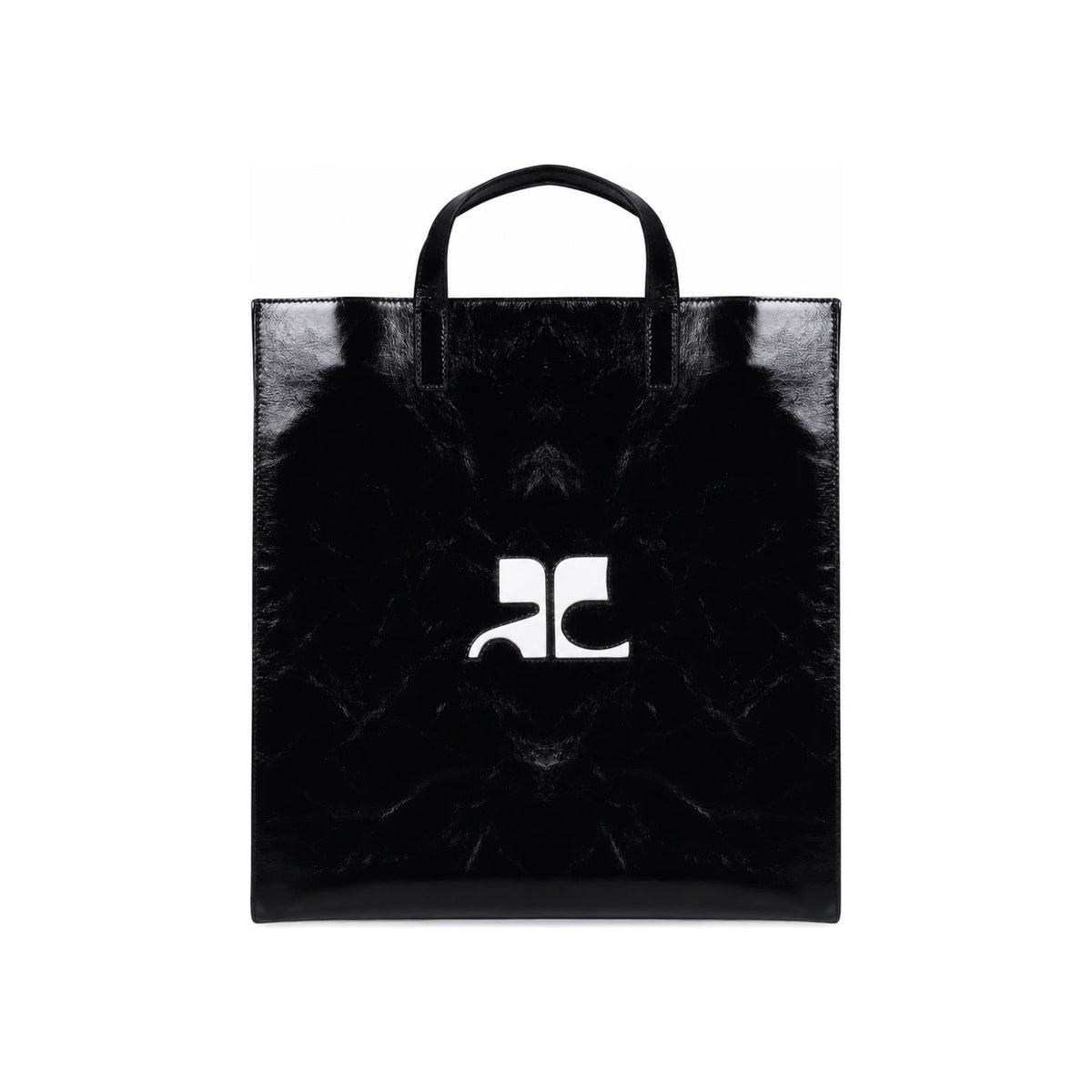 courreges Unisex Heritage Black Tote Shoulder Bag 124GSA087CR0044 9999