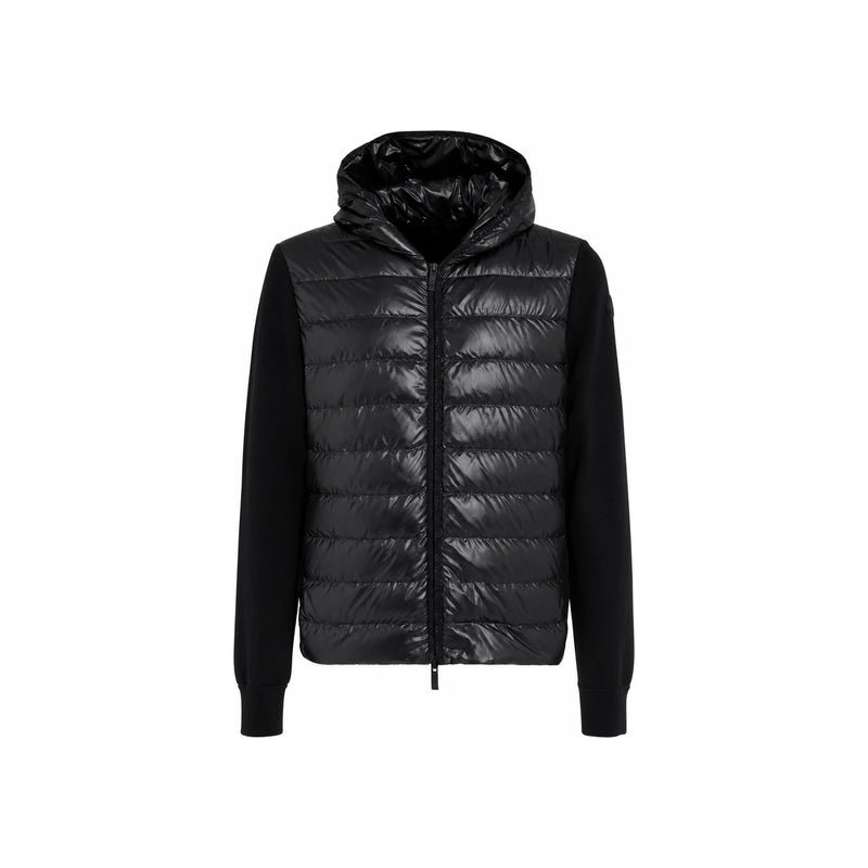Moncler Women’s Knit Quilted Down Zip Jacket Black