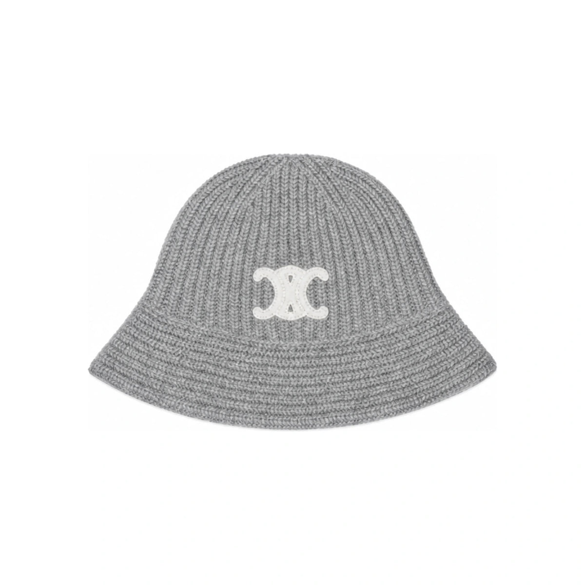 CELINE Triomphe Cloché Cashmere Beanie Black