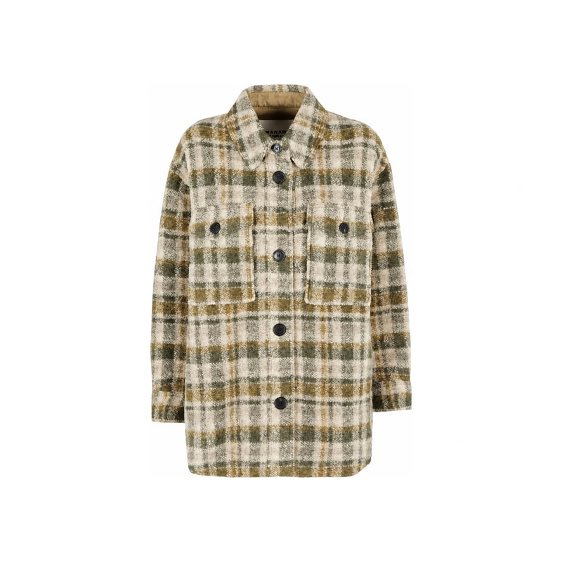 Isabel Marant Harveli Check Wool Coat