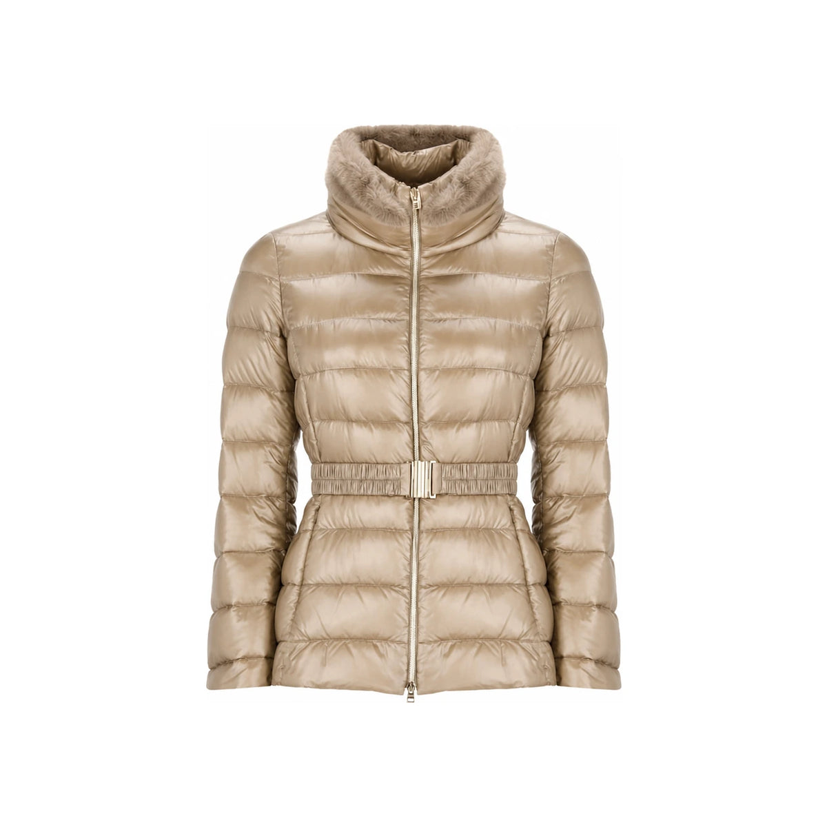 Herno Beige Down Puffer Jacket for Women