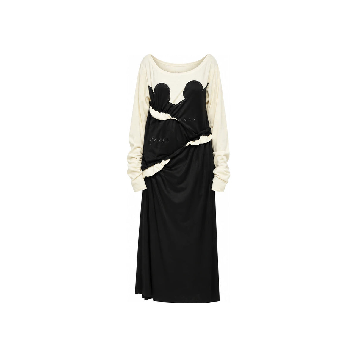 Maison Margiela Long Sleeve Midi Dress SS24 Black