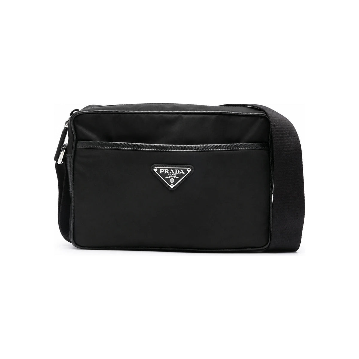 PRADA Black Nylon Shoulder Crossbody Bag