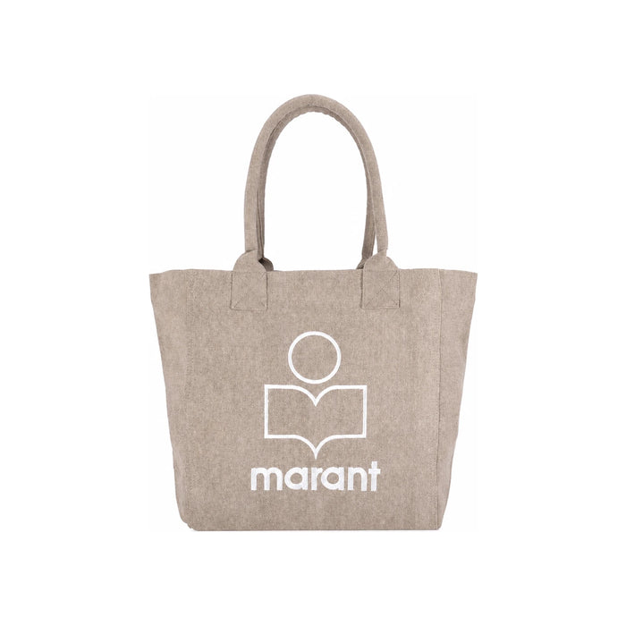 Isabel Marant Yenky Small Derave Cotton Tote Bag Beige