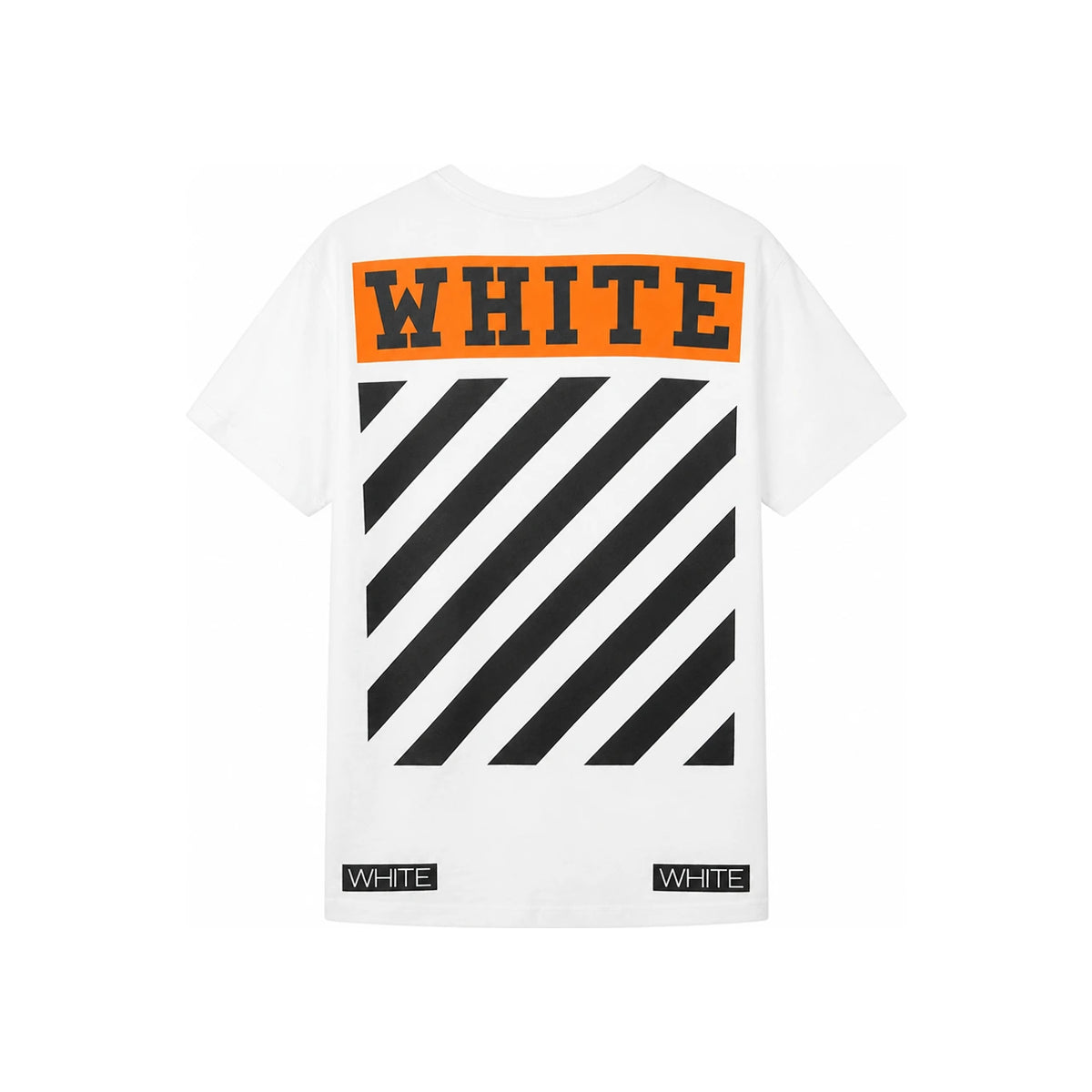 OFF WHITE Reorder Back Print T-Shirt Men White Cotton