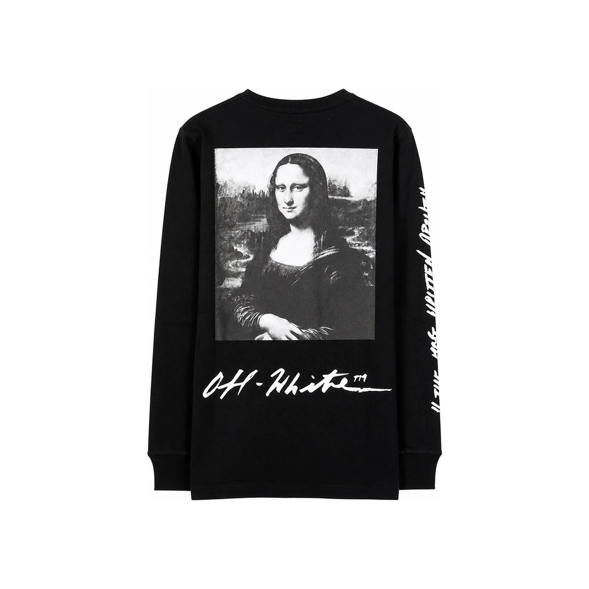 OFF WHITE Mona Lisa Print Long Sleeve T-Shirt Black Men’s OMAB001 S19185005 1020