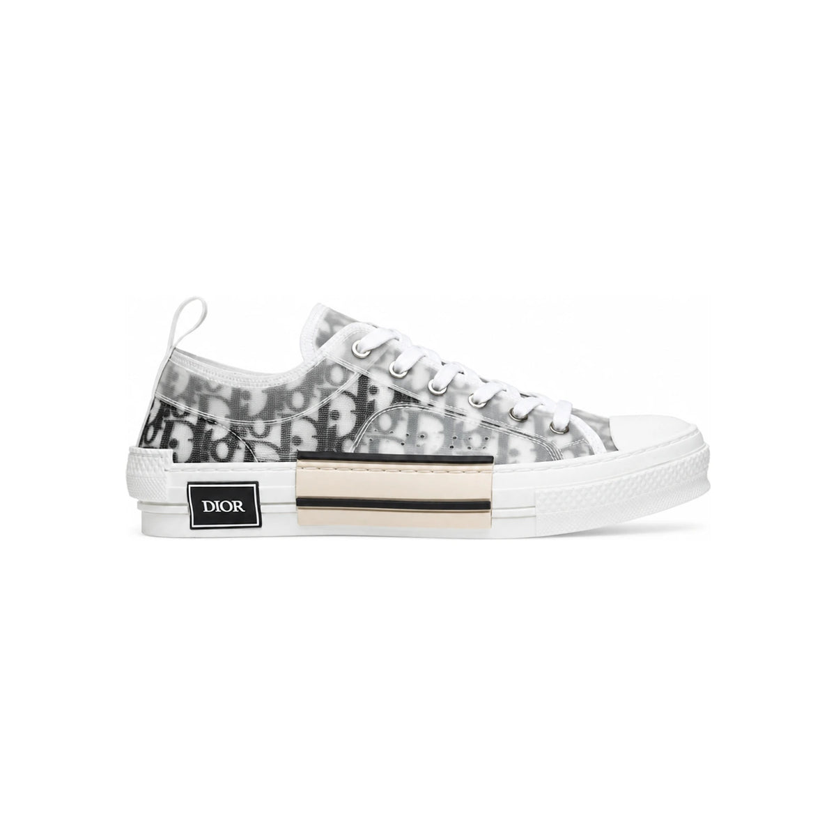 DIOR B23 Low-Top Oblique Canvas Sneakers Gray Unisex 3SN249YJP