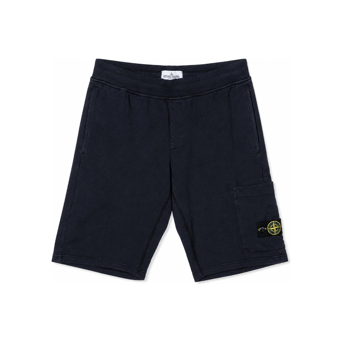 STONE ISLAND Women’s Navy Woven Badge-Patch Shorts
