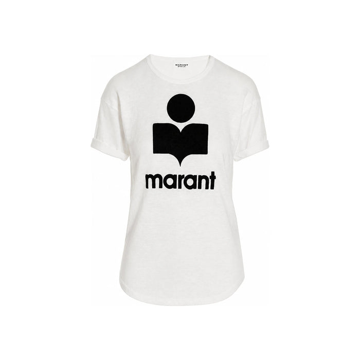 Isabel Marant KOLDI Velvet T-Shirt White