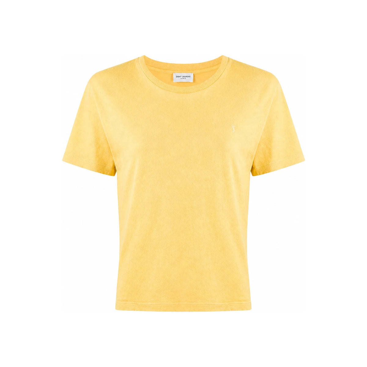 Saint Laurent Yellow Embroidered Anniversary T-Shirt