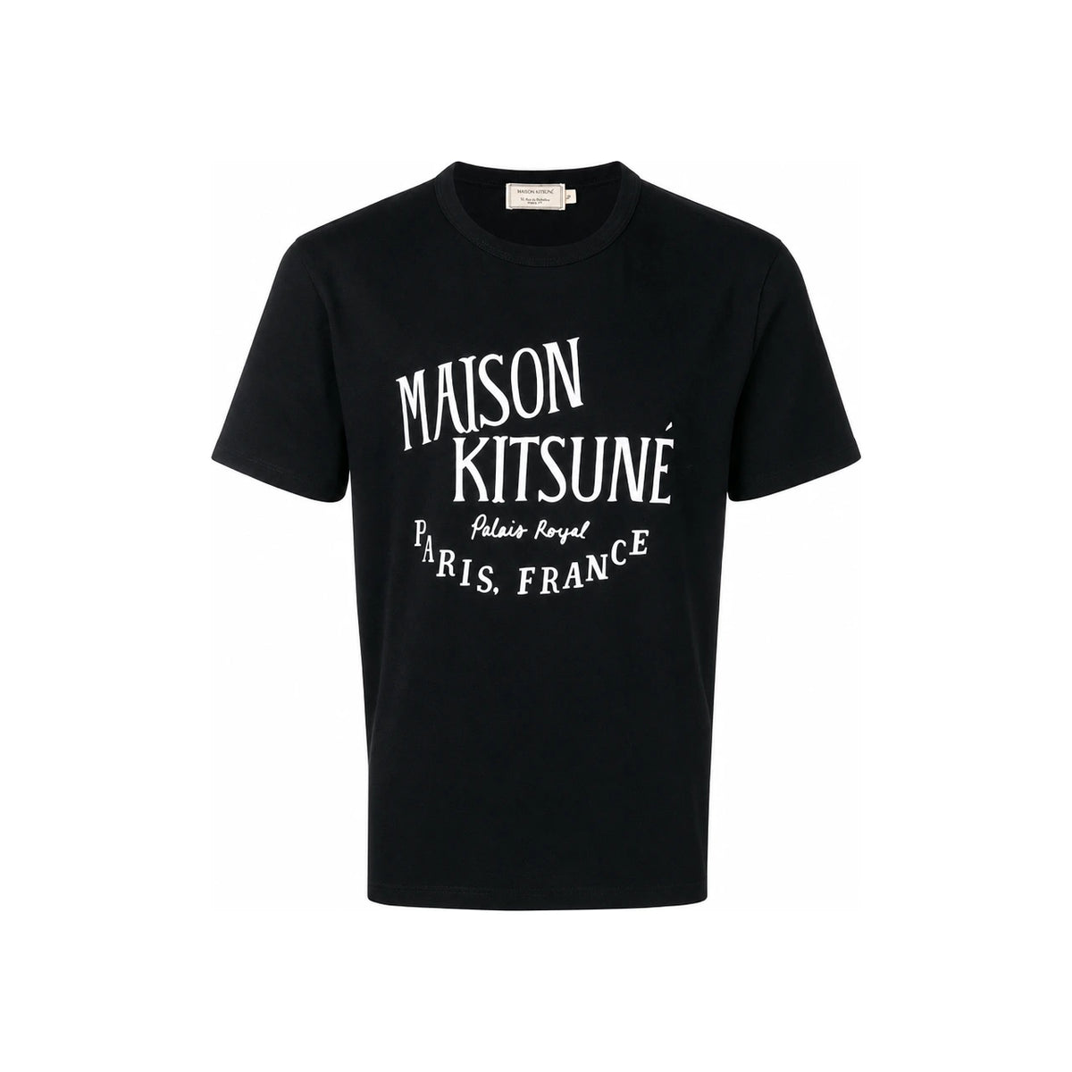 Maison Kitsune 15th Anniversary Lettering Print T-Shirt Black