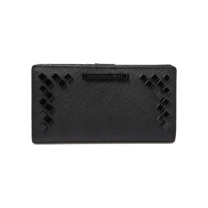 Rebecca Minkoff Black Saffiano Leather Continental Wallet