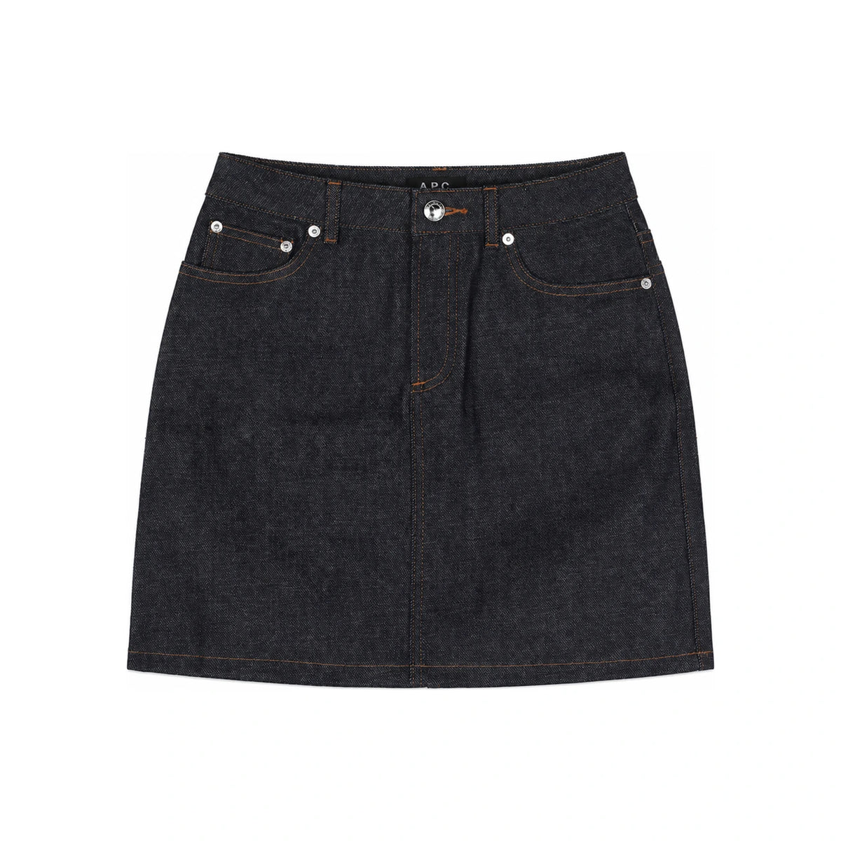 A.P.C. Women’s Standard Selvedge Denim Mini Skirt Navy