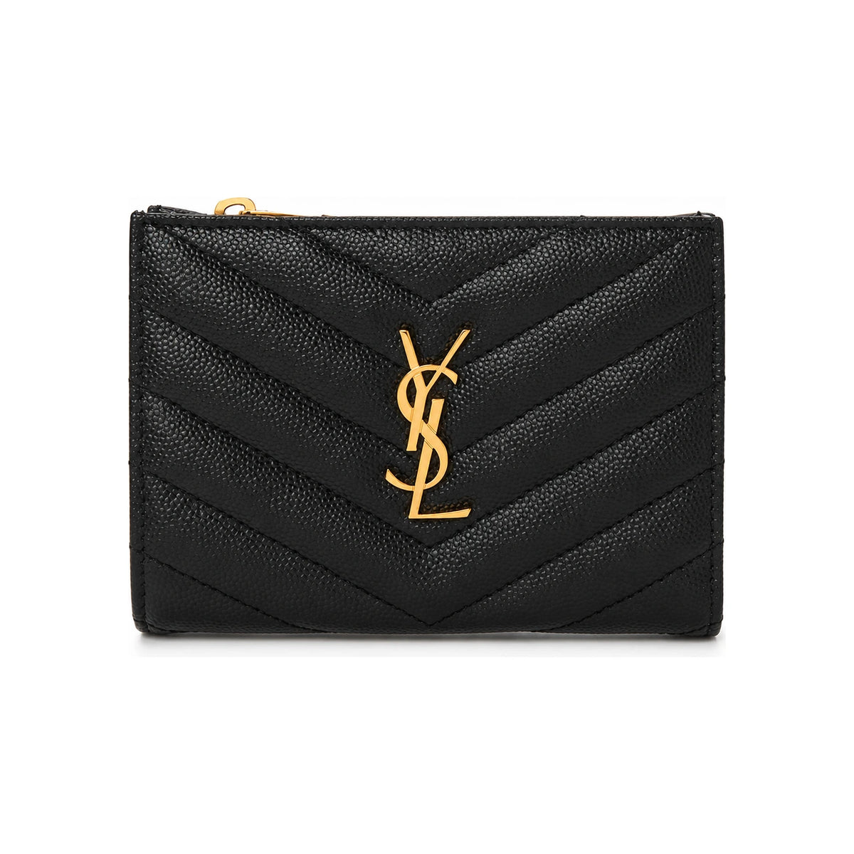 Saint Laurent Cassandre Matelassé Bifold Zip Wallet 668287BOW011000