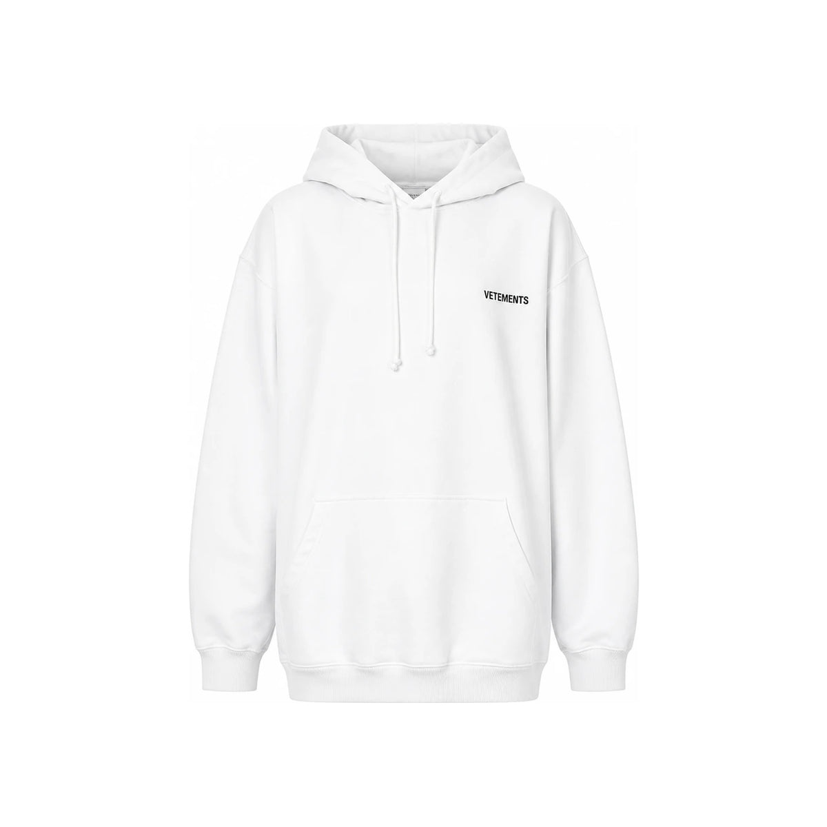 Vetements Women’s Oversized Logo Print Hoodie White