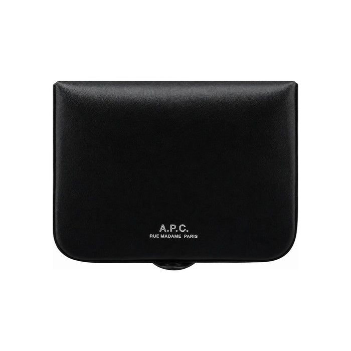 A.P.C. Black Josh Unisex Leather Card Holder Wallet