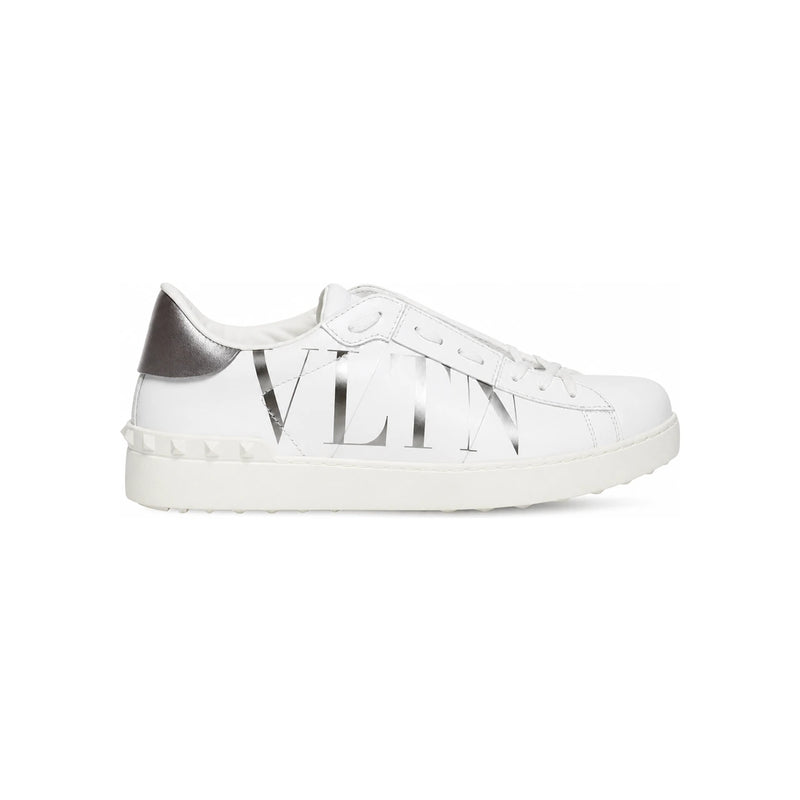 VALENTINO VLTN Logo High-Top Sneakers Men’s White Leather