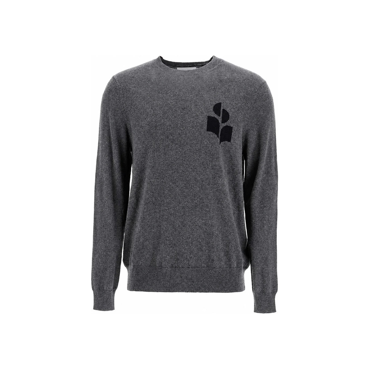 Isabel Marant Evans Logo Crewneck Knit Sweater for Men PU0051HA A1L04H 02AN