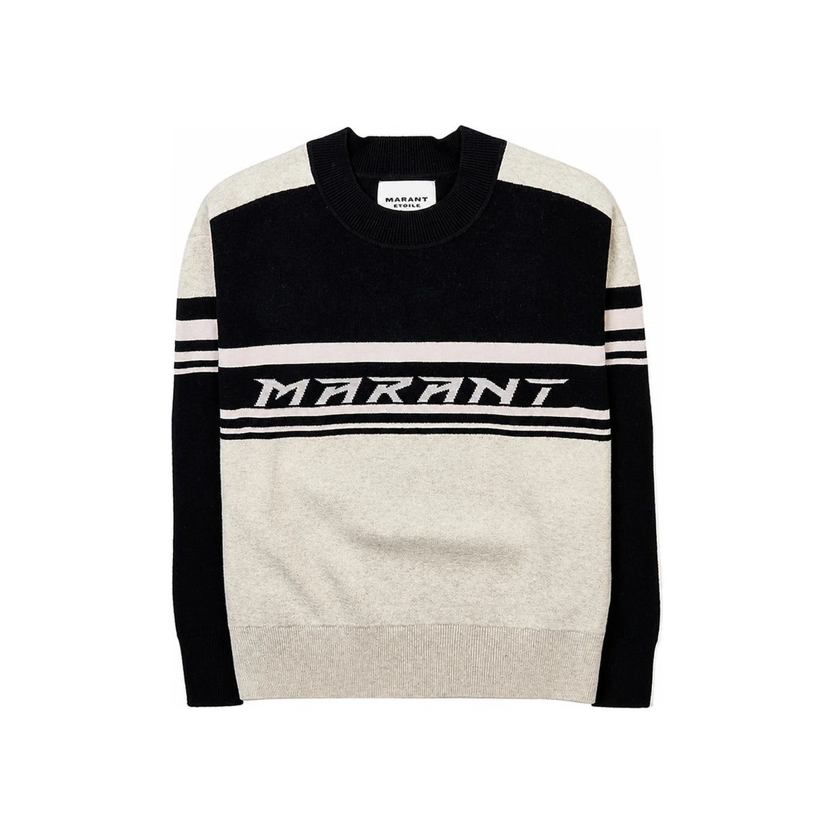 Isabel Marant Black Wool-Blend Kelly Crewneck Sweater