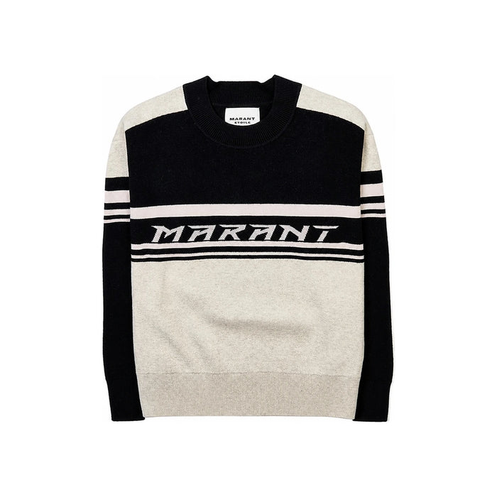 Isabel Marant Black Wool-Blend Kelly Crewneck Sweater