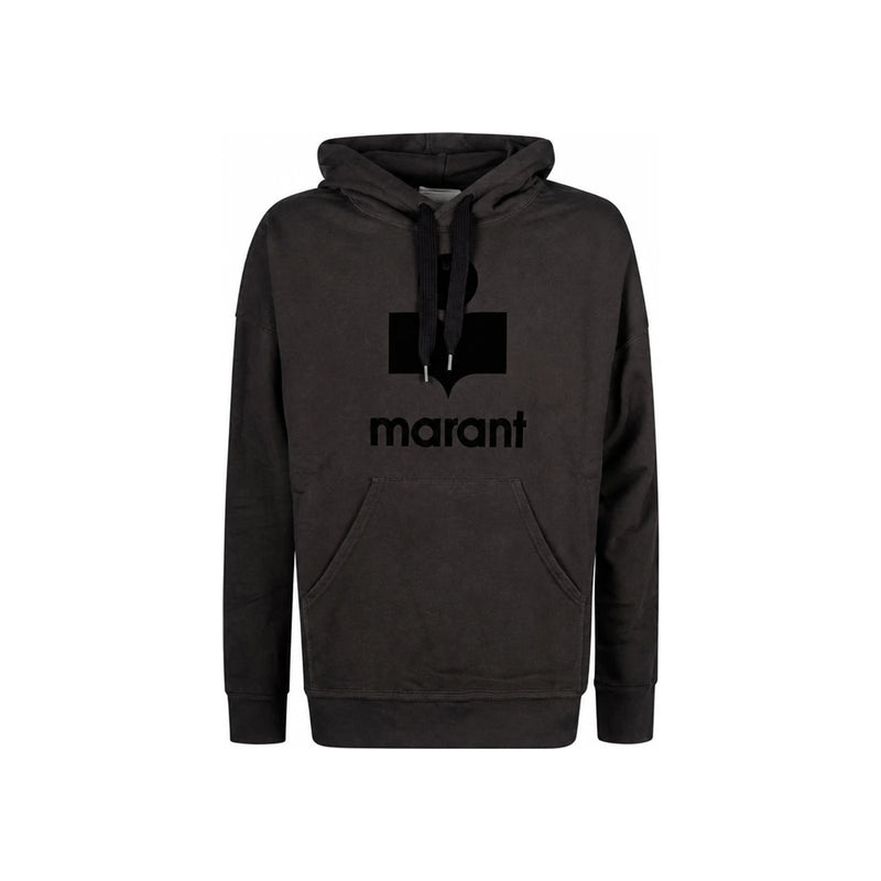 Isabel Marant MILEY Logo Hooded Sweatshirt Beige Cotton