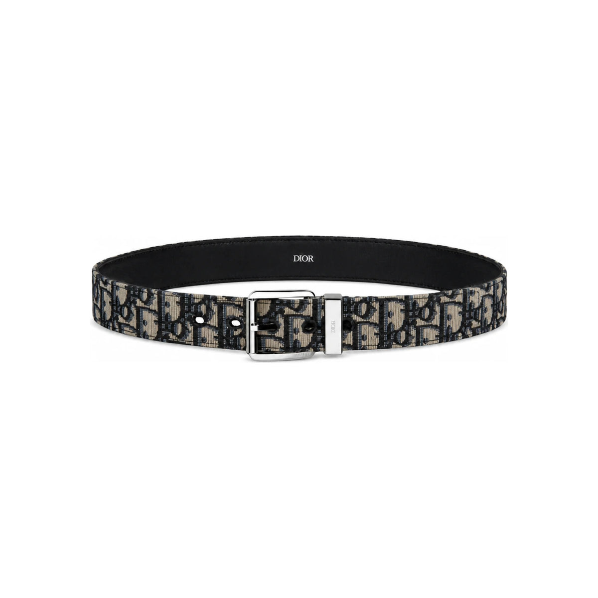 DIOR Men’s Leather Belt 35mm Black Classic Buckle