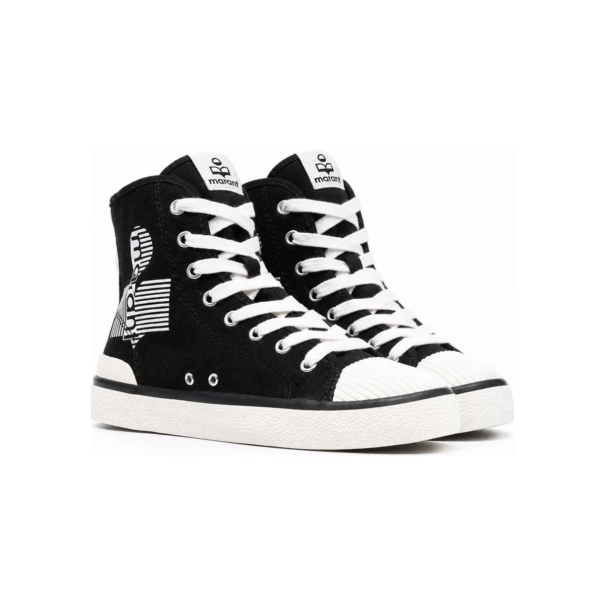 Isabel Marant Women’s Bekett Low-Top Sneakers Black Leather
