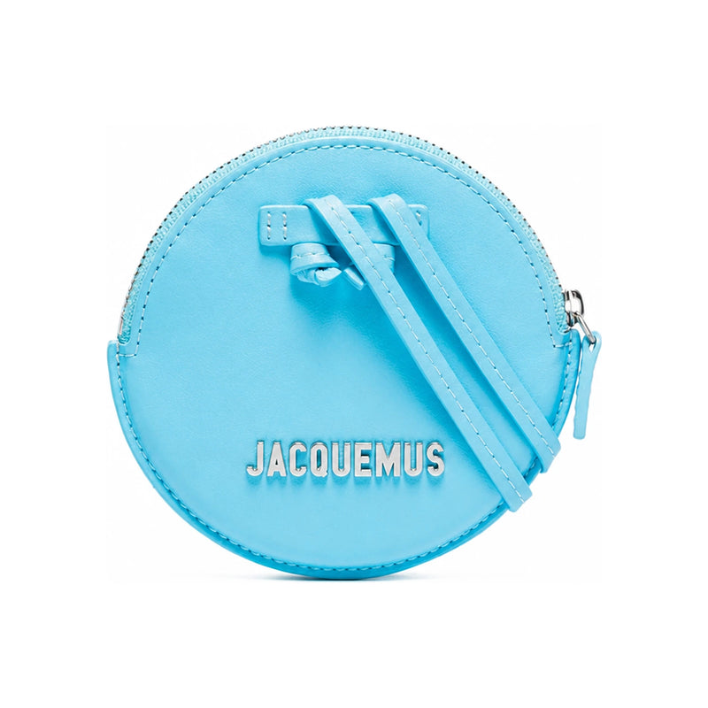 JACQUEMUS Sky Blue Round Mini Crossbody Bag