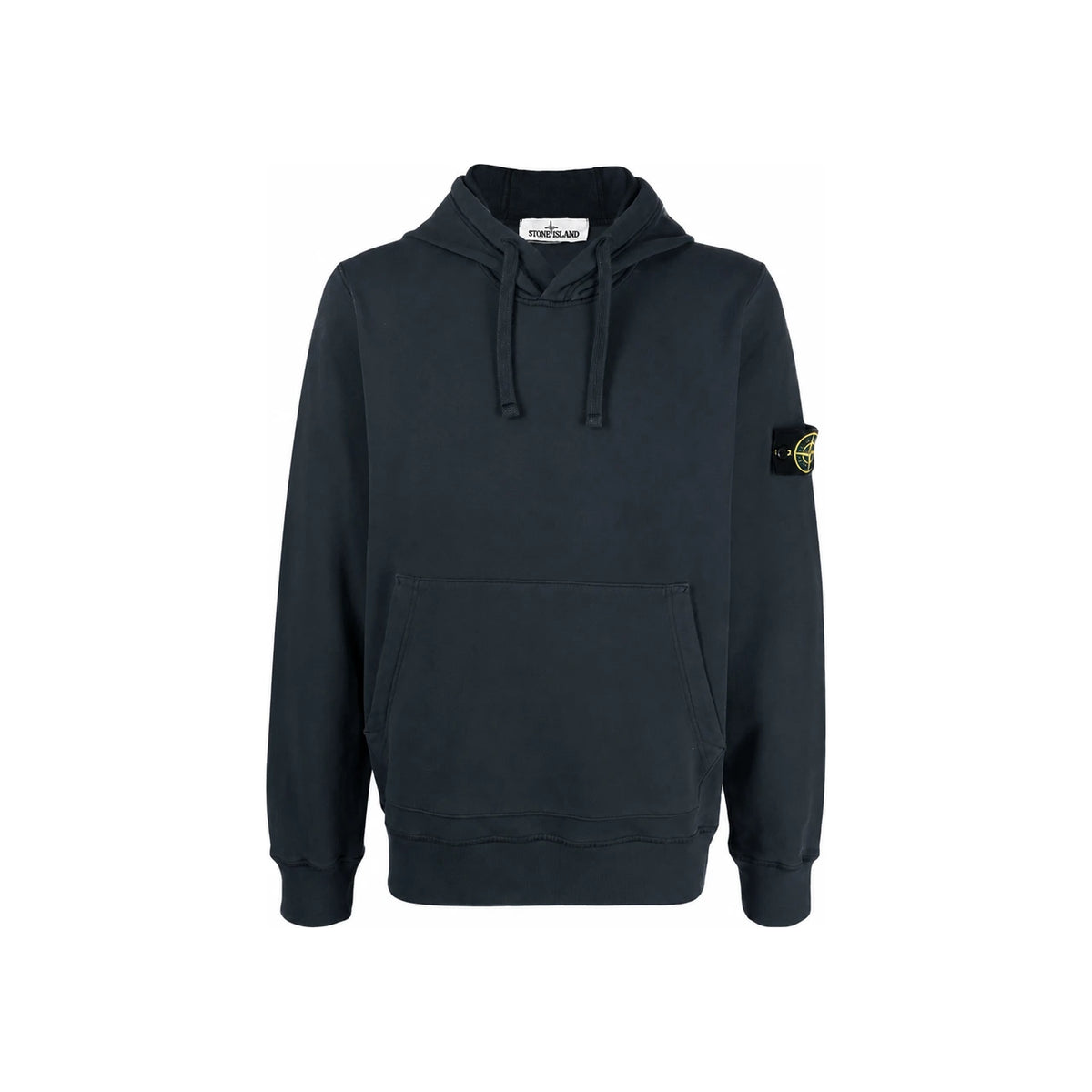 STONE ISLAND Fleece Lined Hoodie with Logo Patch 751564120 V0026