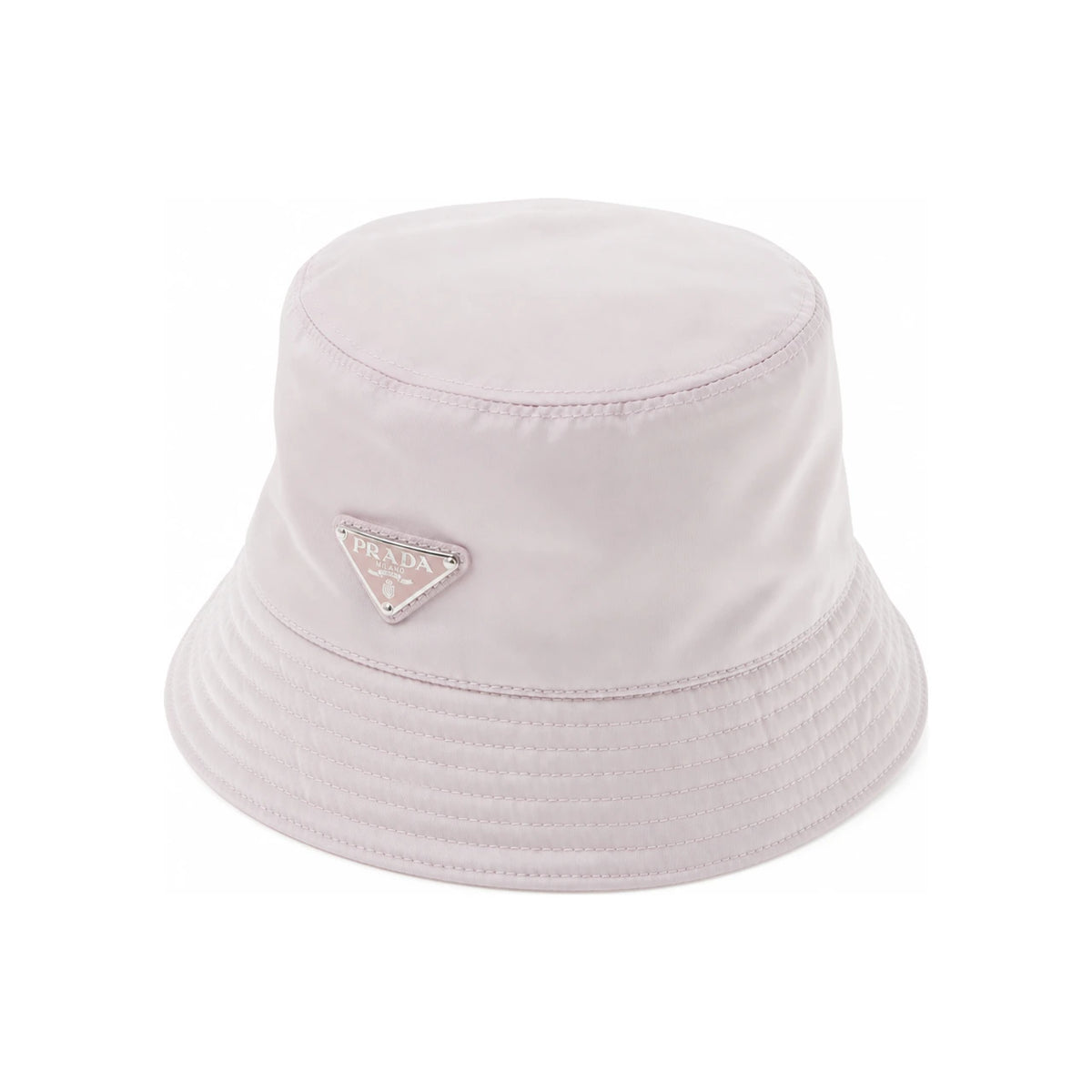 PRADA Re-Nylon Triangle Logo Bucket Hat for Women