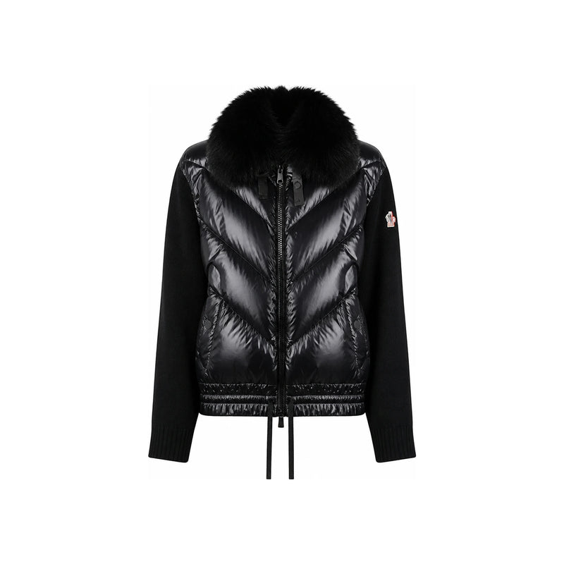 Moncler Grenoble Alpaca Down Puffer Jacket Black