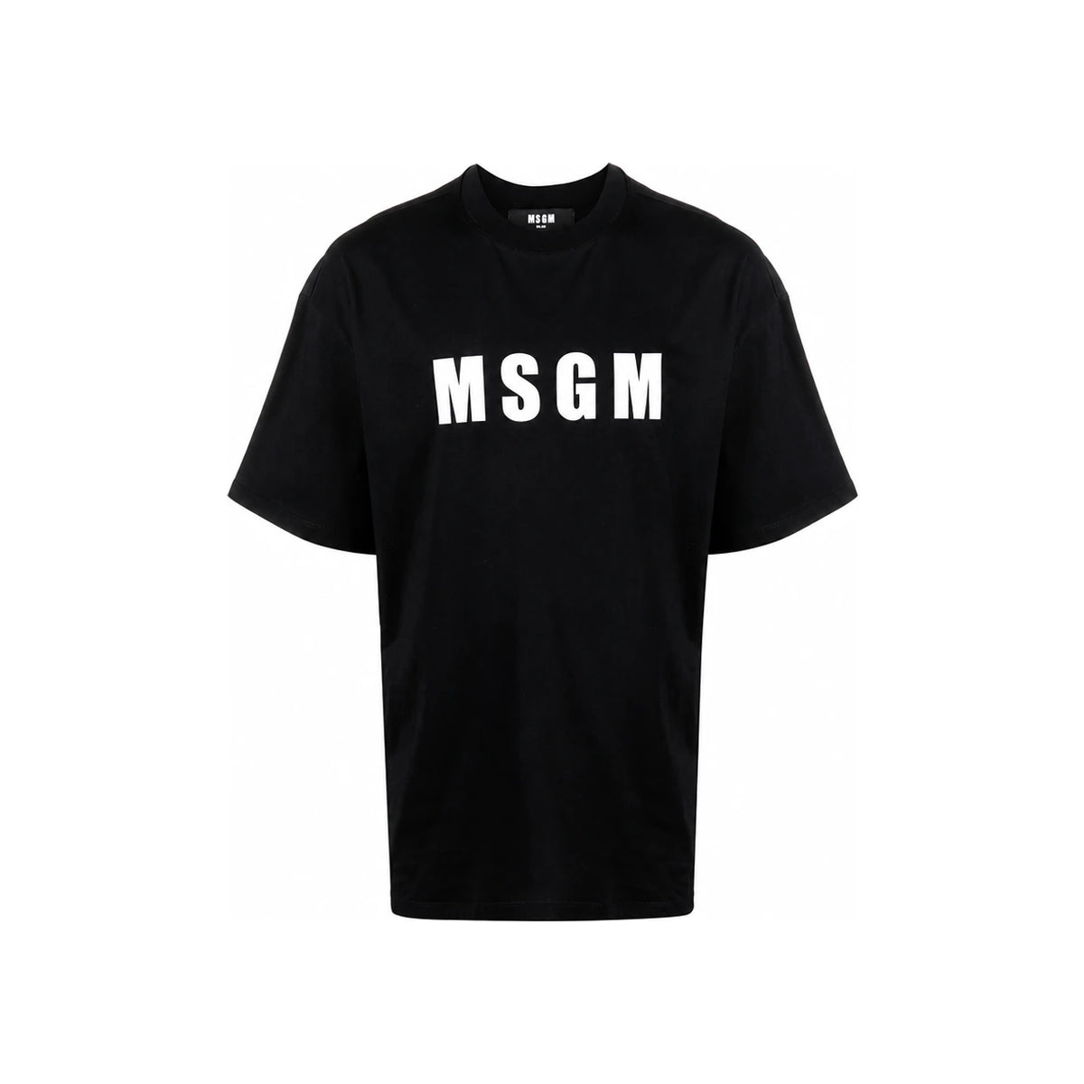 MSGM Black Logo Short Sleeve T-Shirt