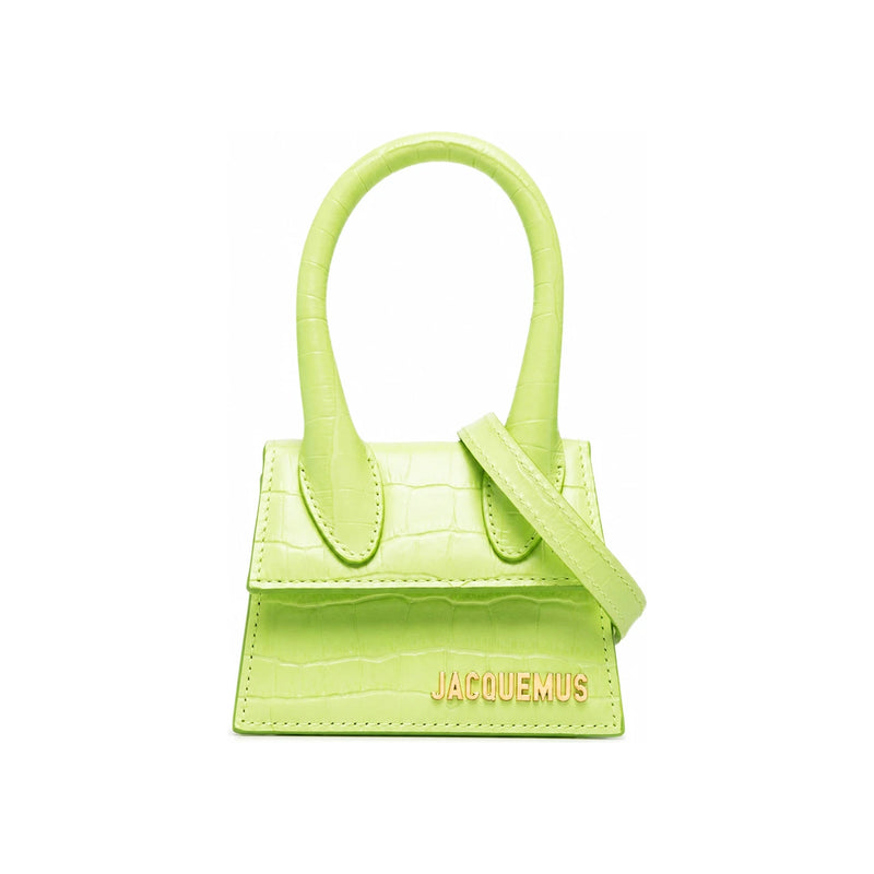 JACQUEMUS Gold Logo Le Chiquito Mini Crossbody Bag