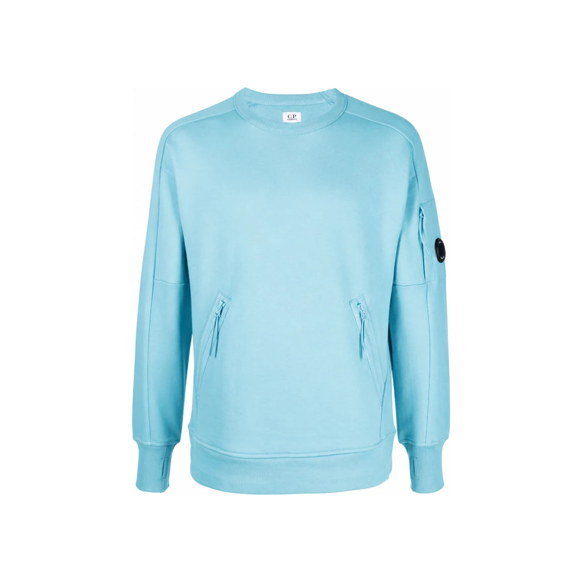 CP Company Lens Patch Fleece Sweatshirt for Men 12CMSS080A 005086W 832