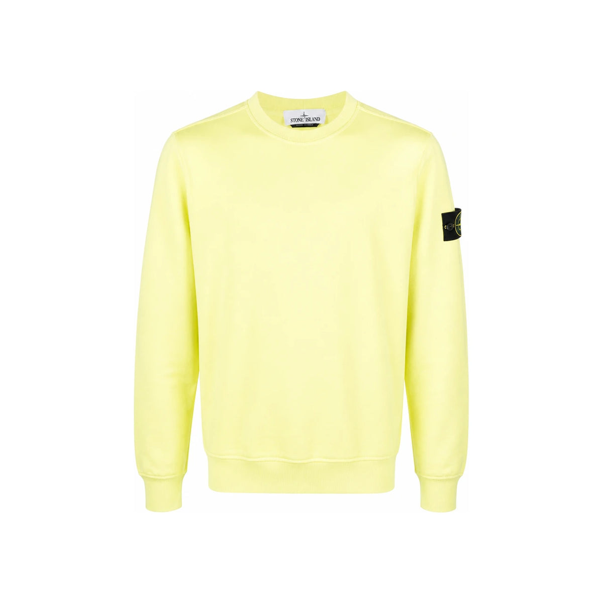 STONE ISLAND Lime Pocket Sweatshirt with Badge for Men