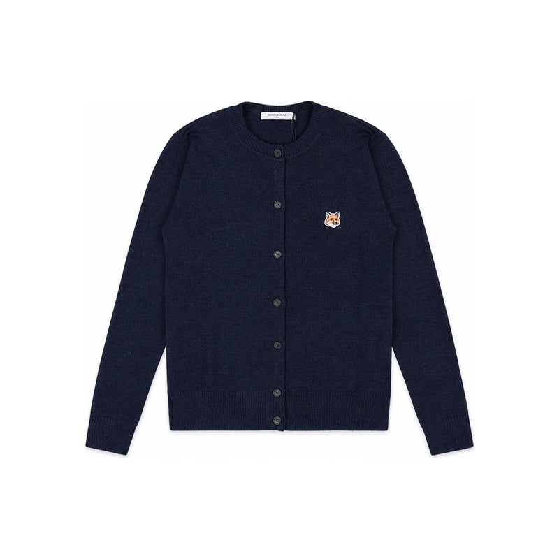 Maison Kitsune Women's Fox Head Patch Knit Cardigan IW00506 KT1036 H481