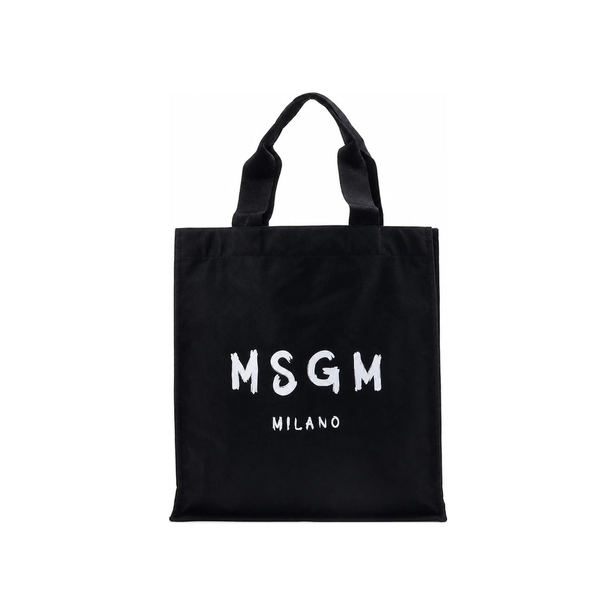 MSGM Milano Logo Tote Bag Black Men's Canvas Tote