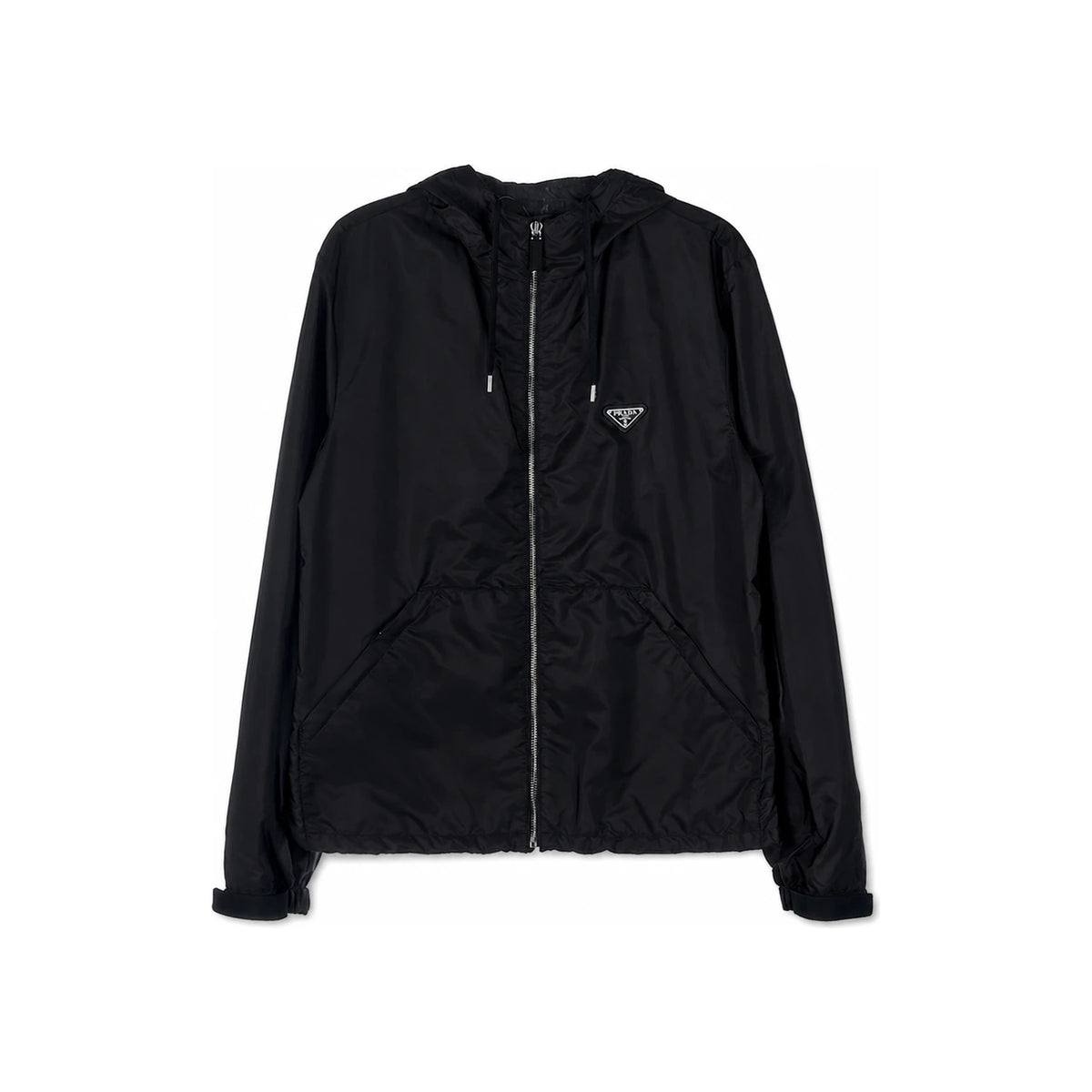 PRADA Re-Nylon Triangle Logo Men’s Jacket Black