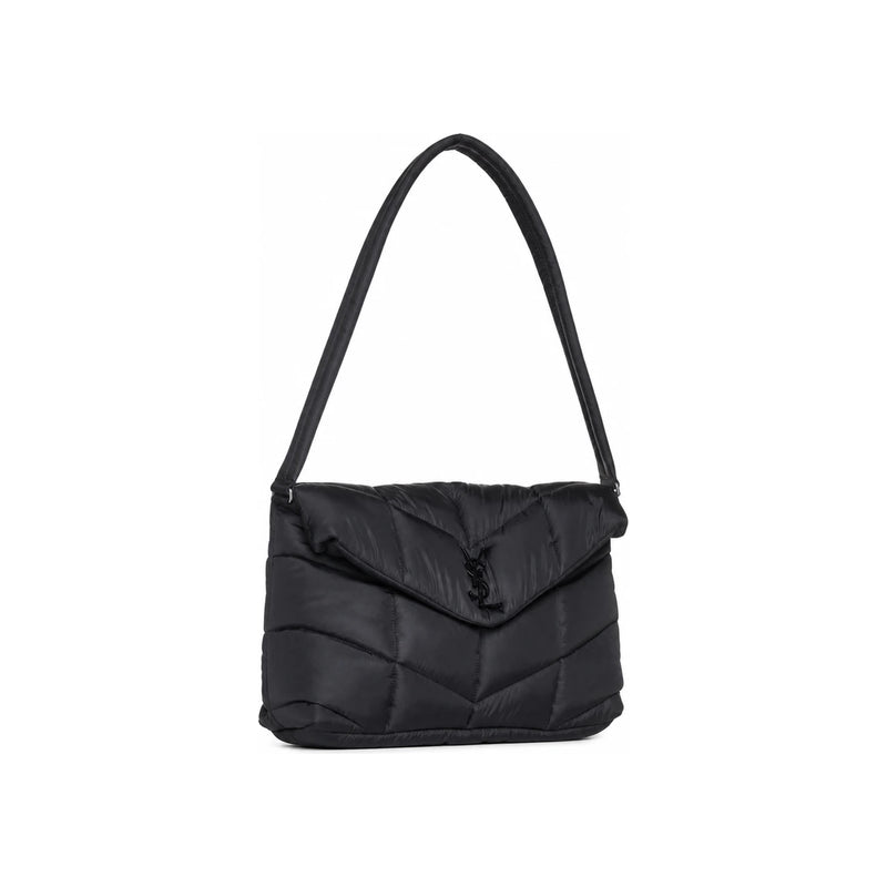Saint Laurent Logo Puffer Nylon Messenger Bag 733630 FAB27 1000
