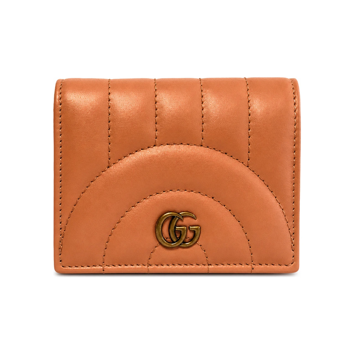 GUCCI GG Marmont Matelassé Leather Bifold Wallet Unisex 466492 AABZN 6707