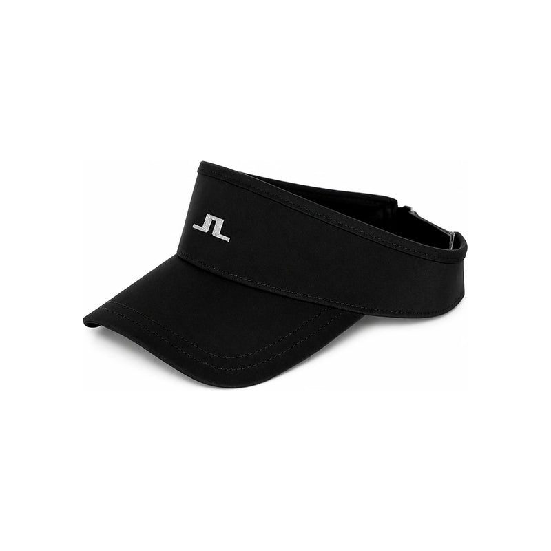 J LINDEBERG YADA Logo Patch Golf Sun Visor Black