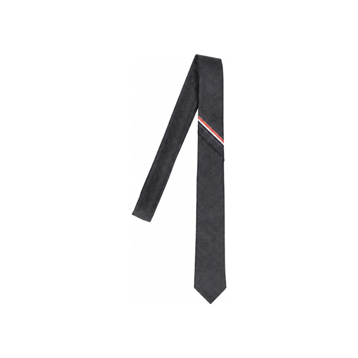 THOM BROWNE Classic Tricolor Selvedge Wool Necktie MNL021A F0147 025